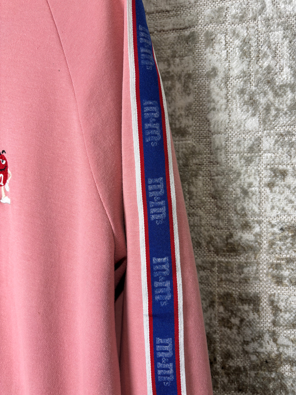 M&M's Pink Taped Sleeve Hoodie