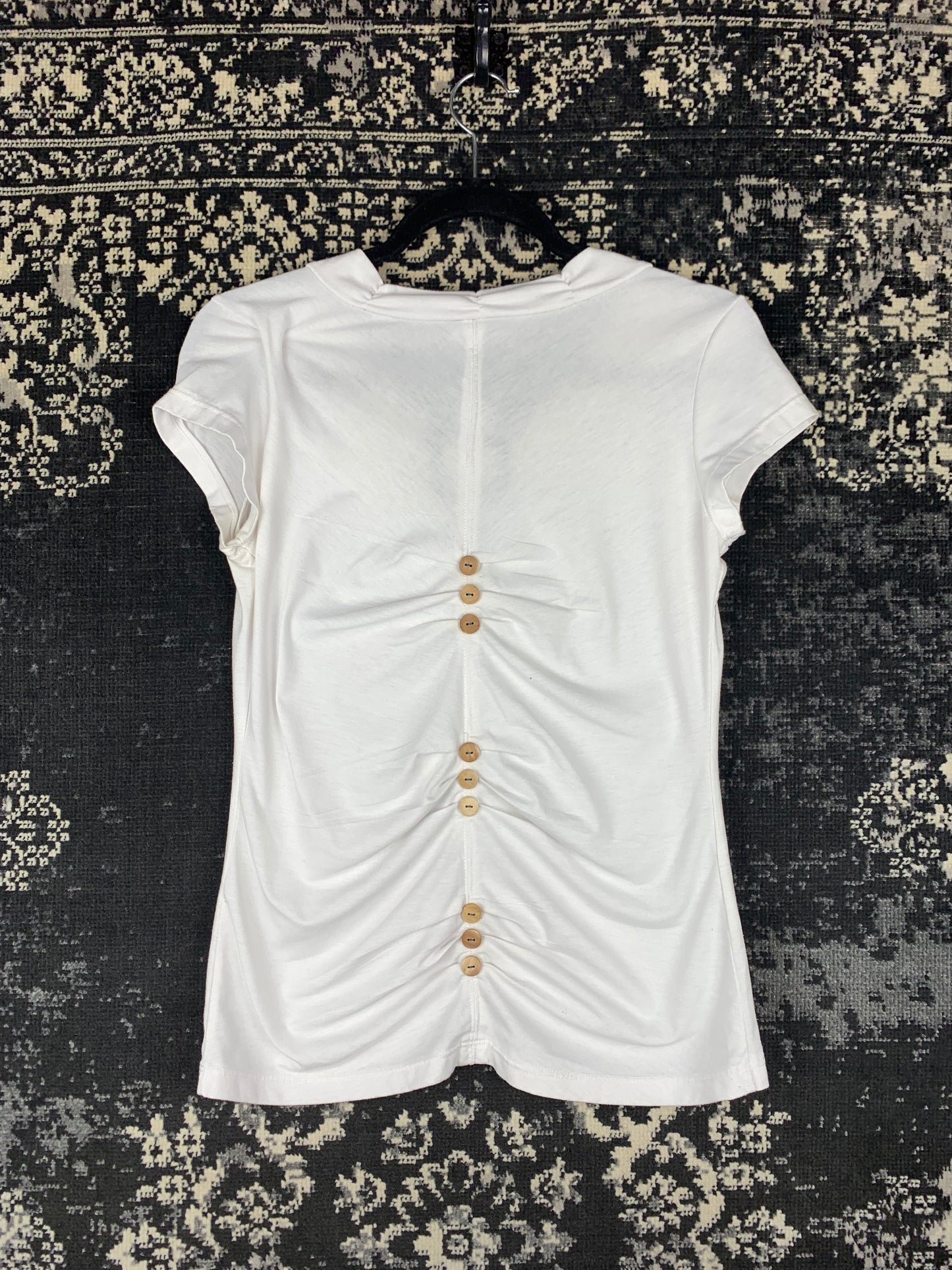 Y2K Women's White Lady Biker Iced Out T-Shirt