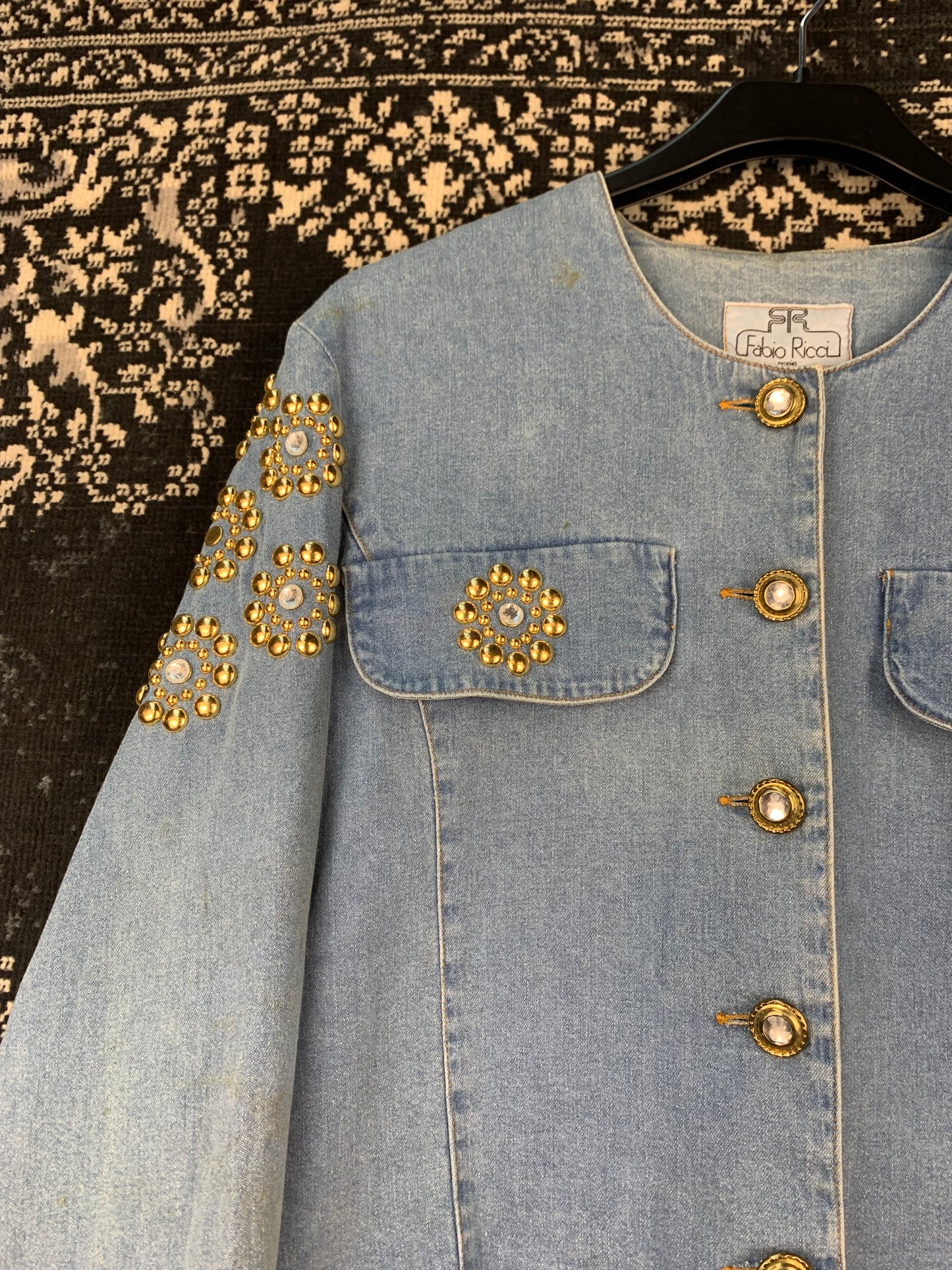 Women's Vintage Fabio Ricci Light Wash Denim Jacket