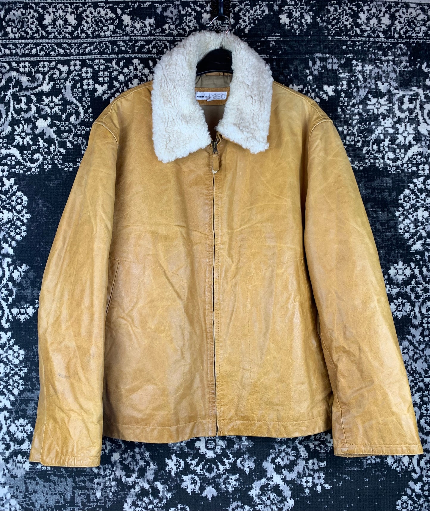 Mens Vintage Bljenkorf basic Leather Jacket