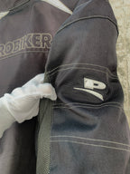 Mens ProBiker Dark Brown Dark Green Motorcycle Jacket