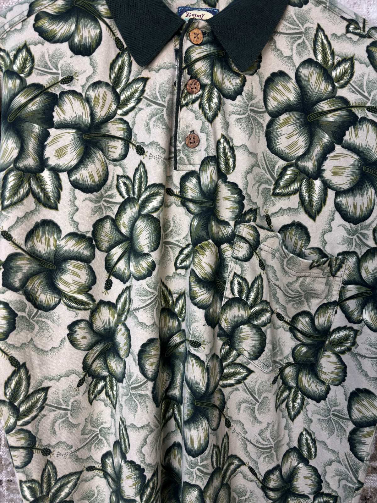 Tommy Bahama Hawaiian Hibiscus Polo