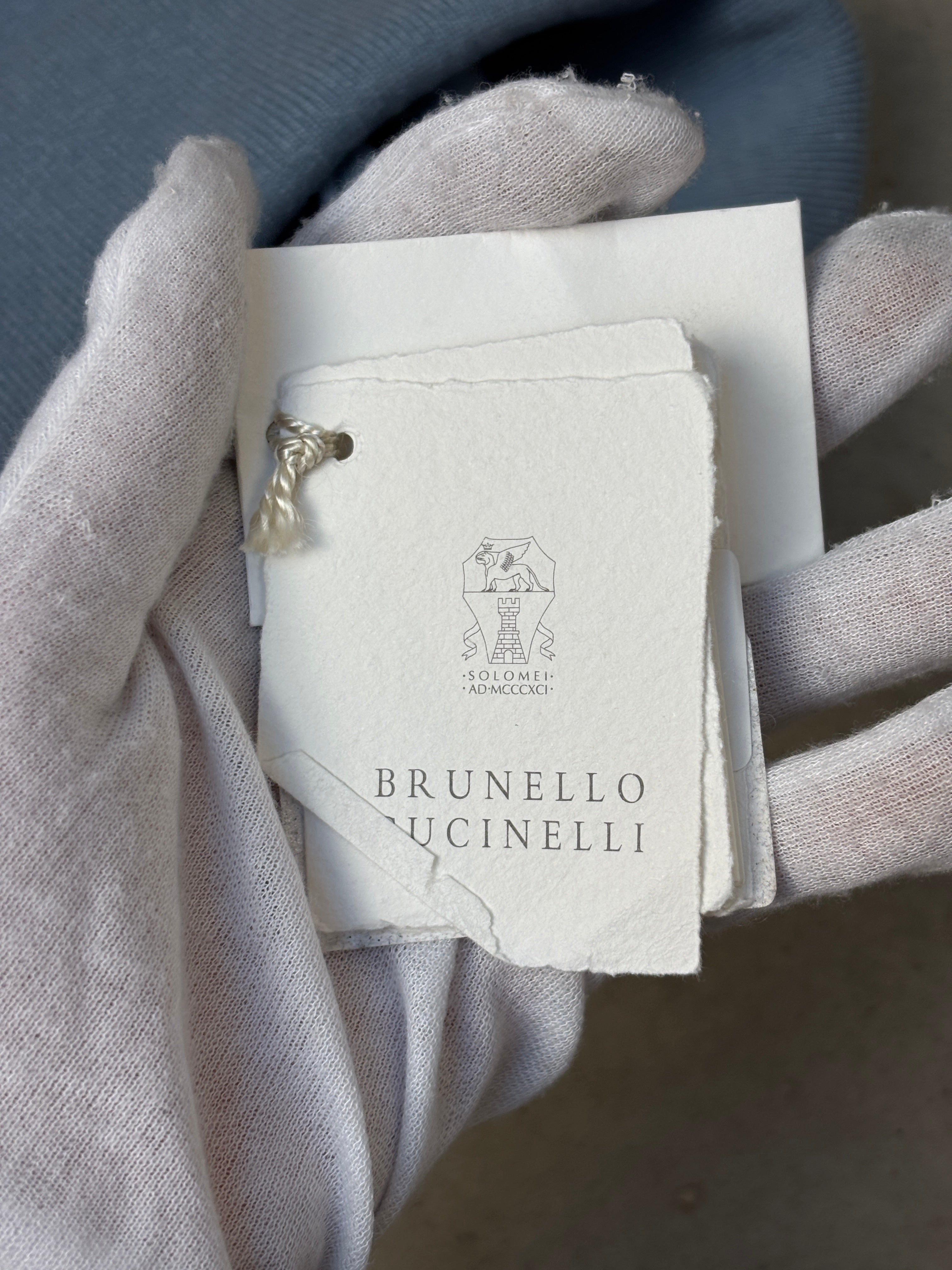 Brunello Cucinelli Cashmere Light Blue Knit Beanie
