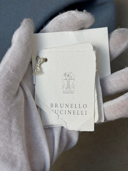 Brunello Cucinelli Cashmere Light Blue Knit Beanie