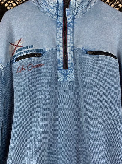 Men’s Vintage Engbers Blue 3XL Longsleeve Polo Jumper