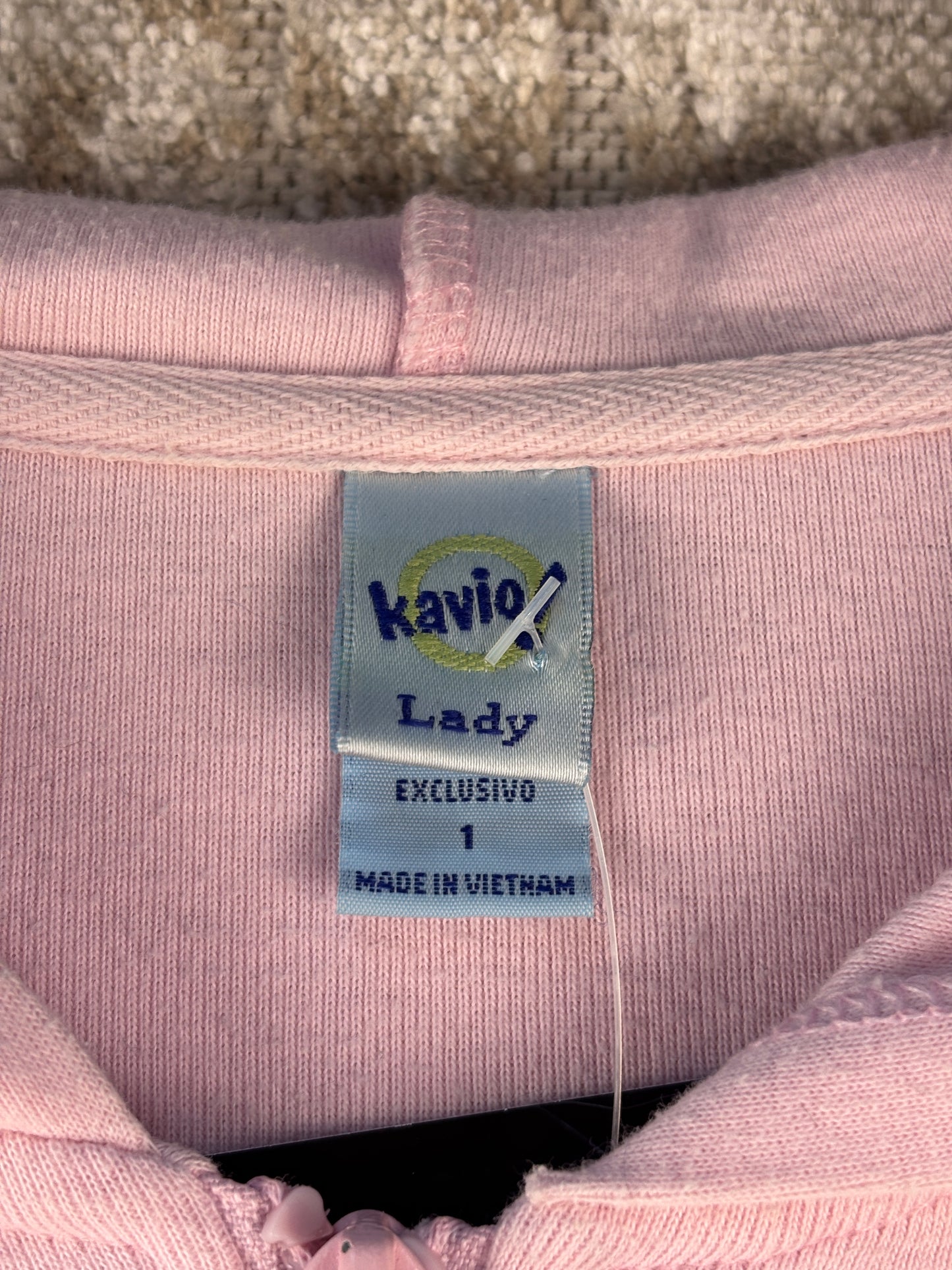 Women’s Y2K Kavio Pink Zip Hoodie