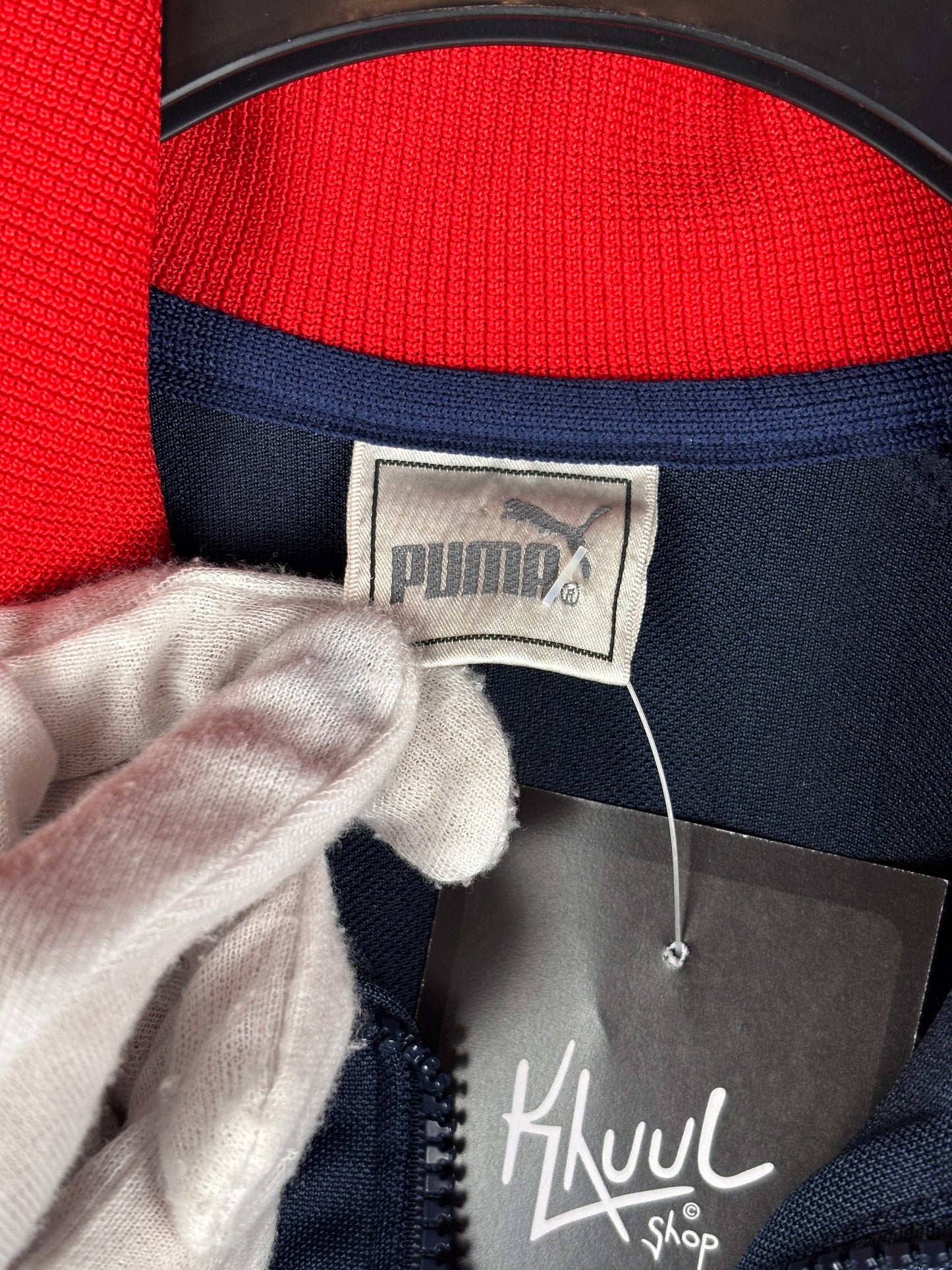 Men's Vintage Puma Dark Blue Track Jacket