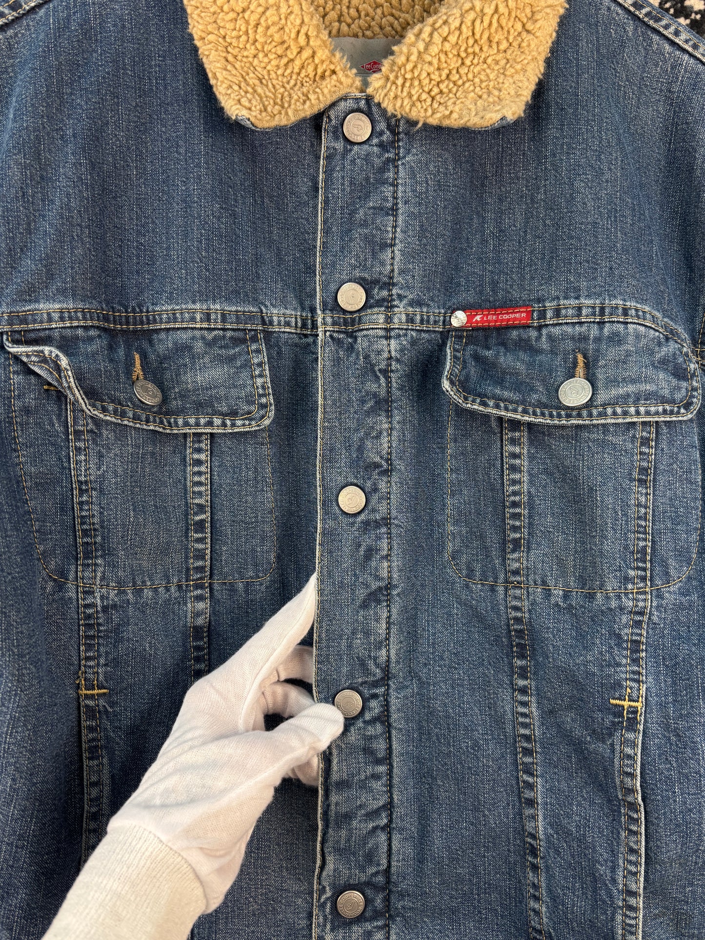 Men’s Vintage Lee Cooper Sherpa Lined Denim Jacket