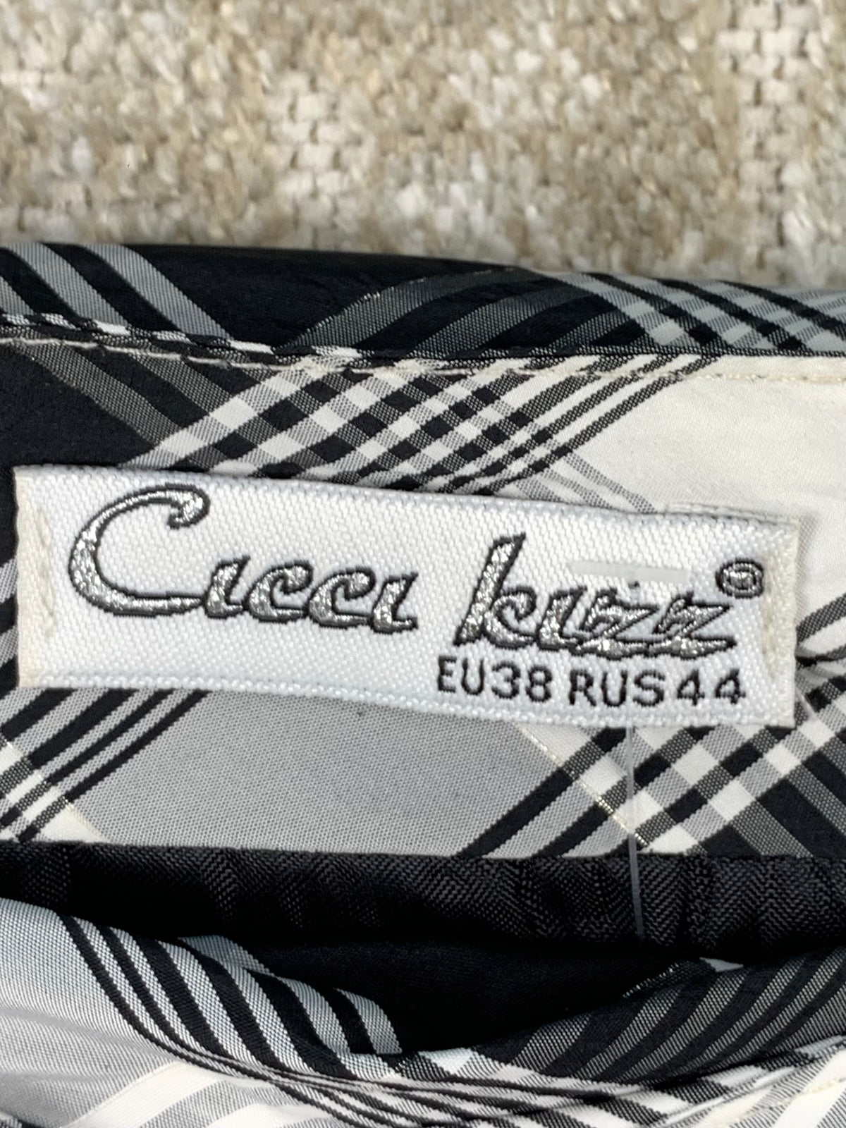 Womens Y2K Checkered Mini Skirt