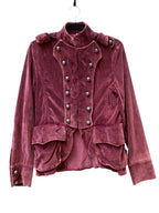 Velvet Military Style Jacket