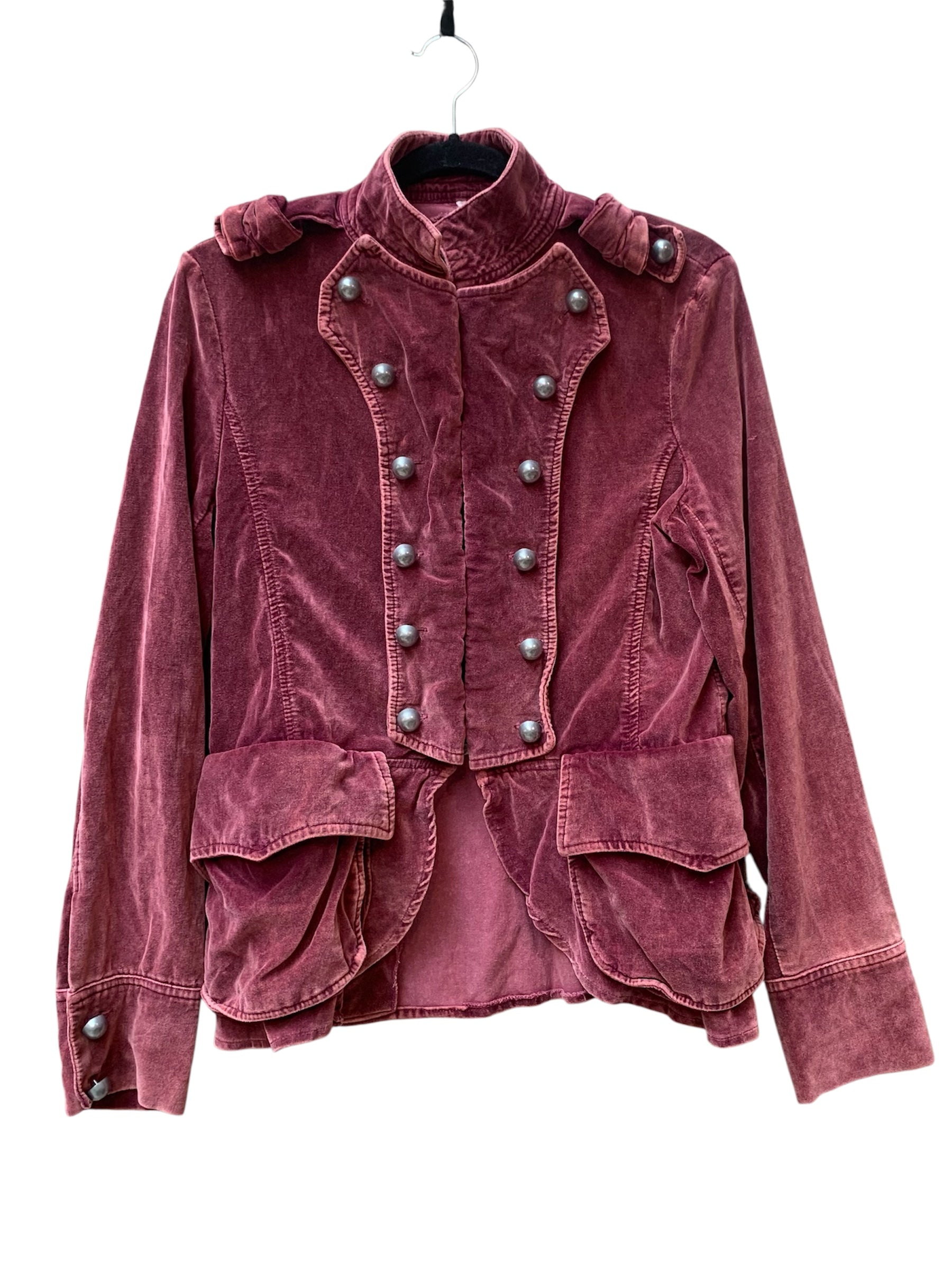 Velvet Military Style Jacket