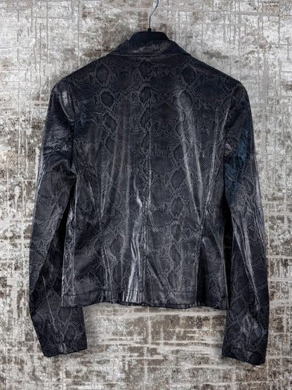Women's Y2K Pimkie Gray Snakeskin Jacket