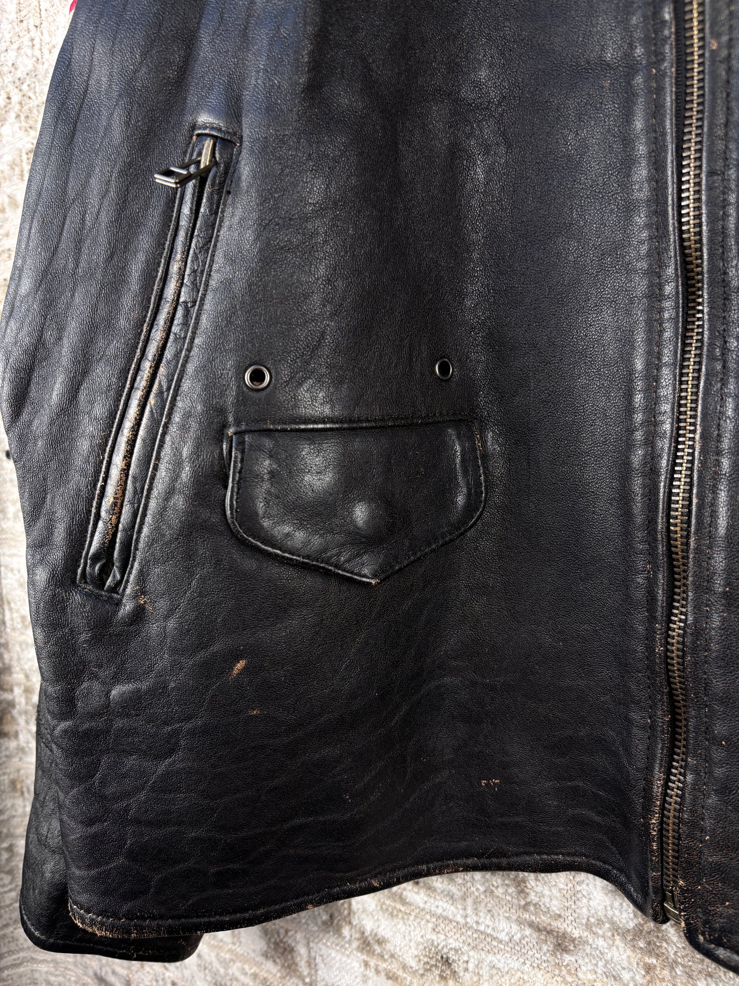 Men's Vintage Guess USA Legends Leather Jacket