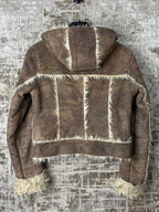 United Y2K Faux Shearling Hooded Jacket
