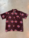 Vintage Bian Bian Hong Maroon Button Up Shirt