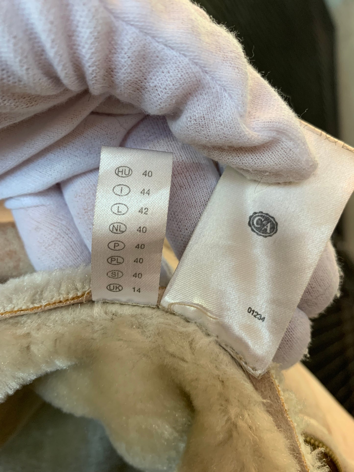 Sheep Skin Beige Coat