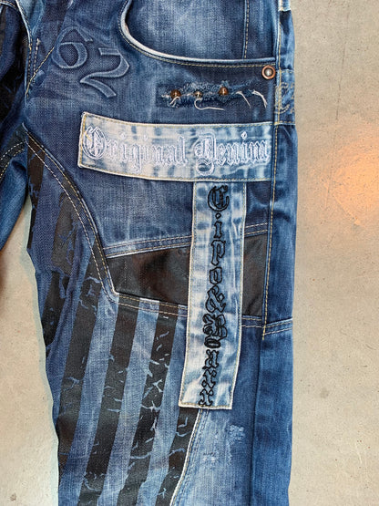 Cipo & Baxx Men’s Distressed Patchwork Denim Jeans