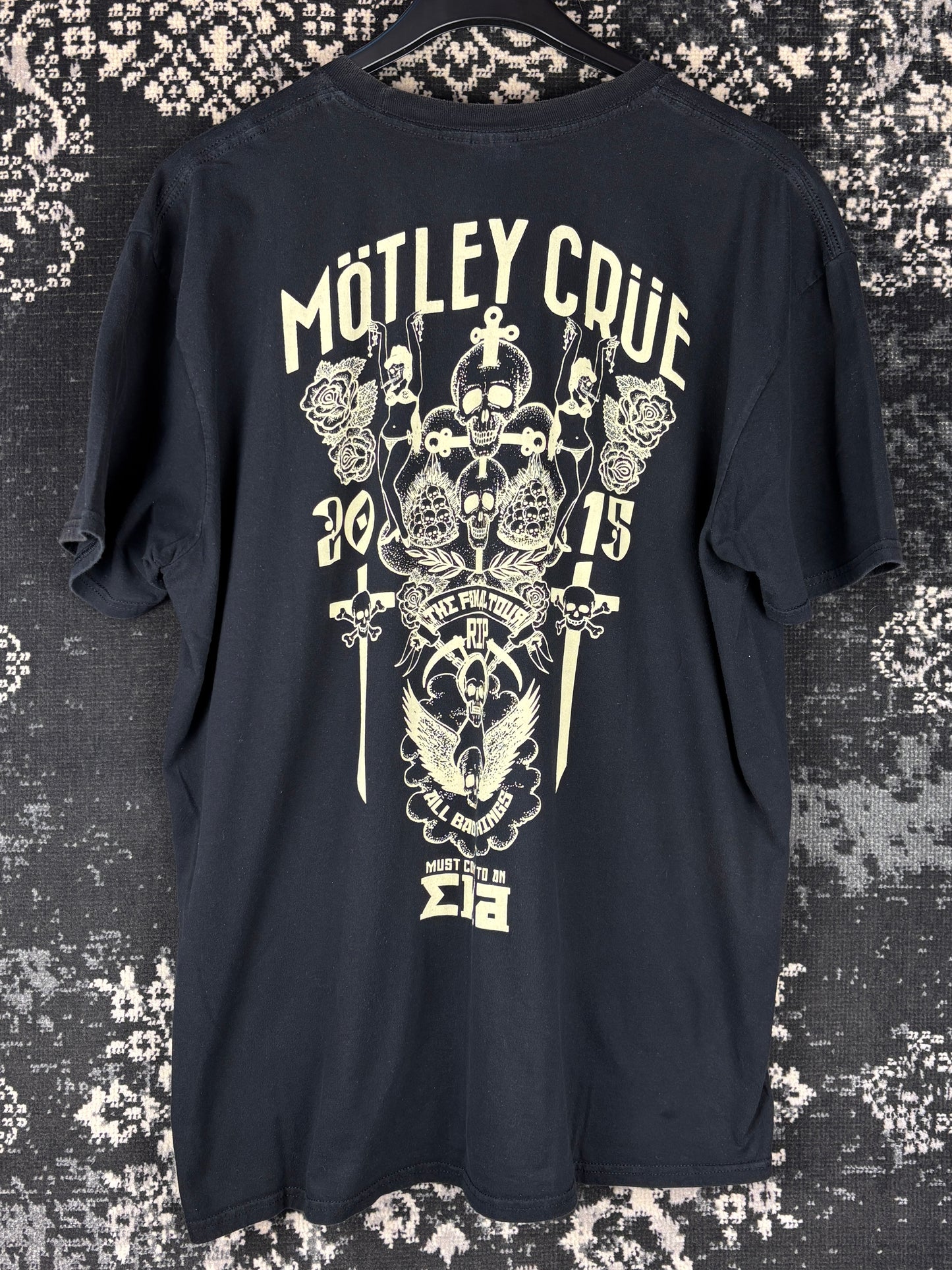 Mötley Crüe 2015 Final Tour Black T-Shirt