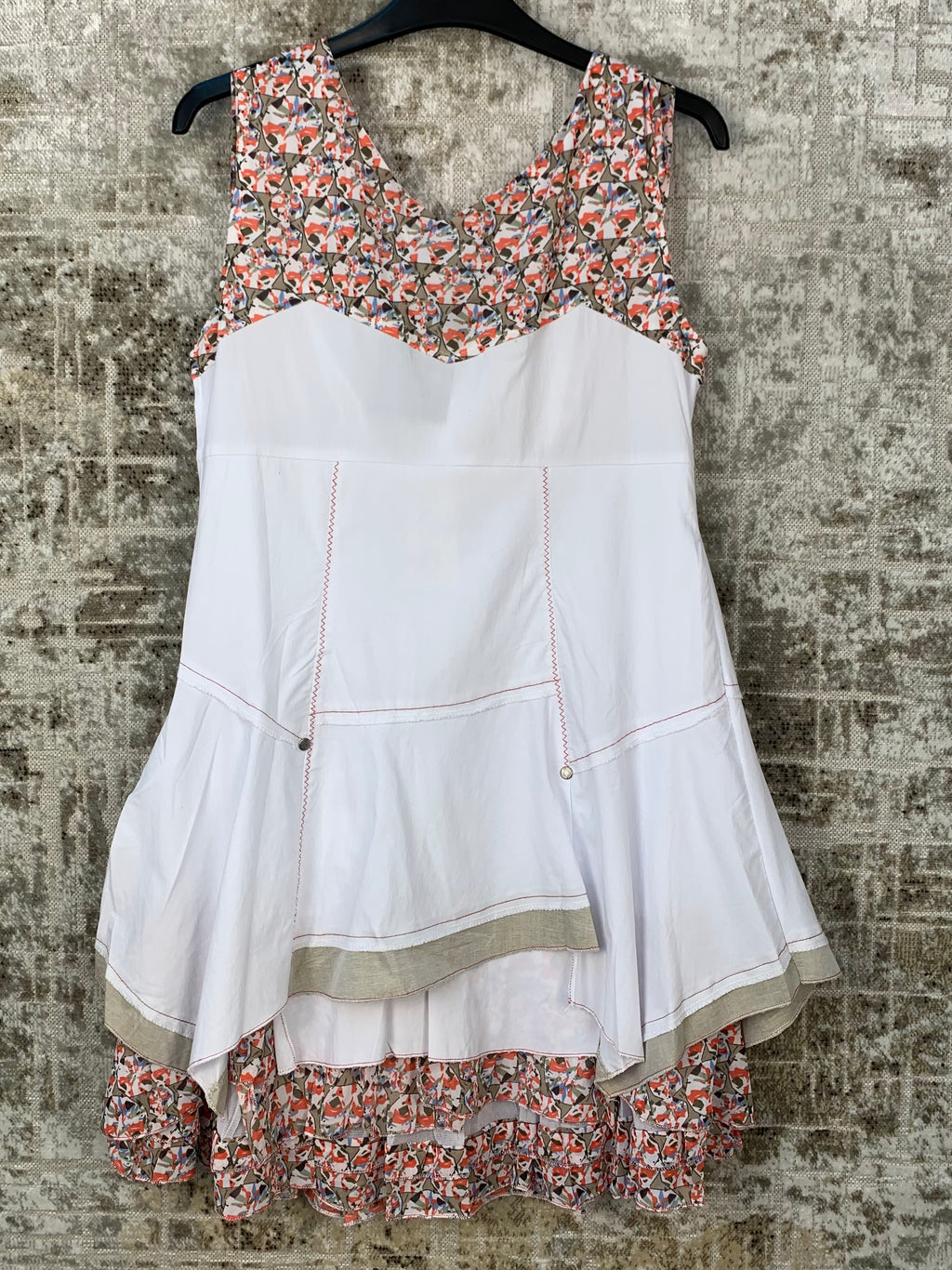 Women's Y2K  White Floral Dress
