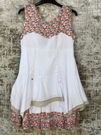 Women's Y2K  White Floral Dress