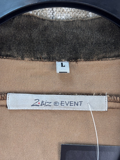 Womens Vintage Brown Zip Up Jacket