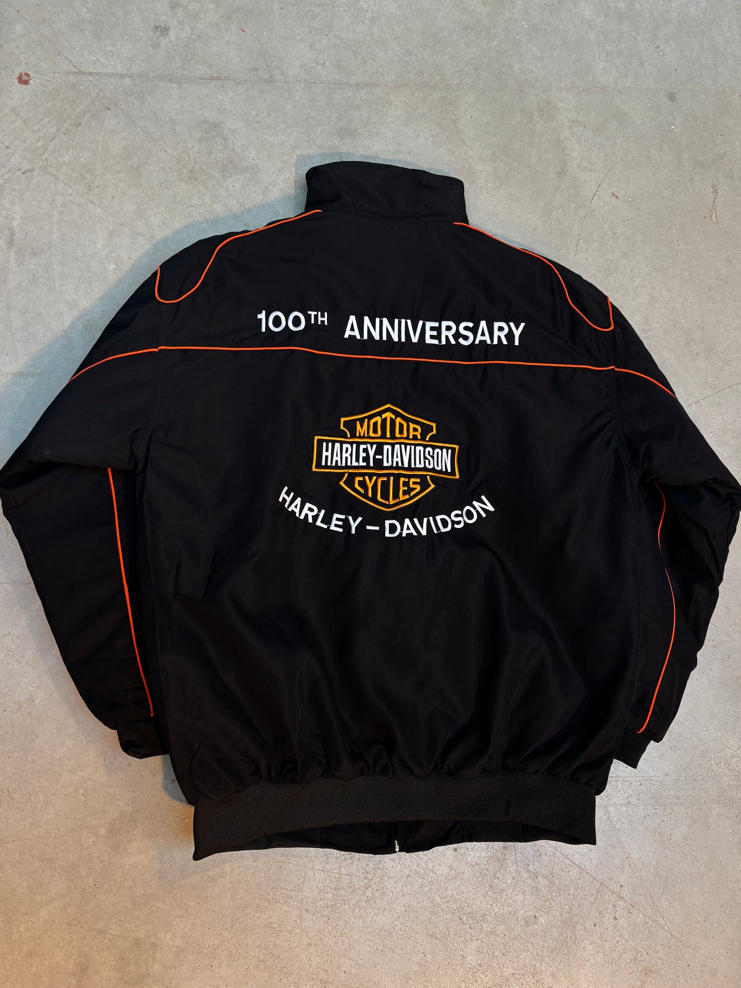 Unisex Harley Davidson 100th Anniversary Racing Bomber Jacket
