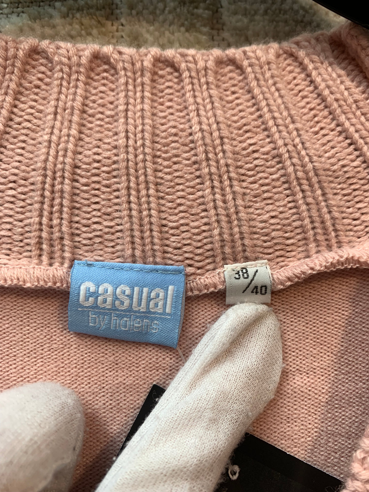 Casual by Halens Lace-Up V-Neck Sweater