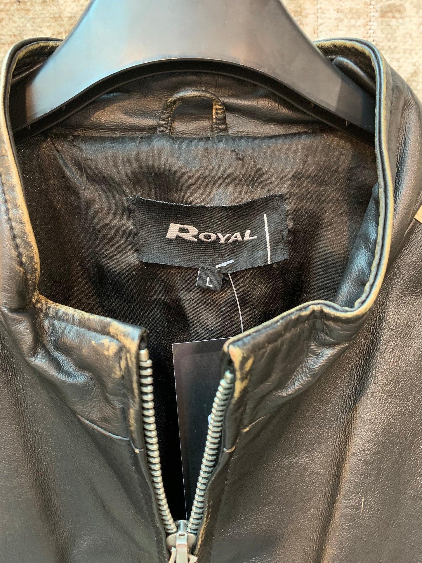 Royal Rayo Classics Leather Café Racer Jacket