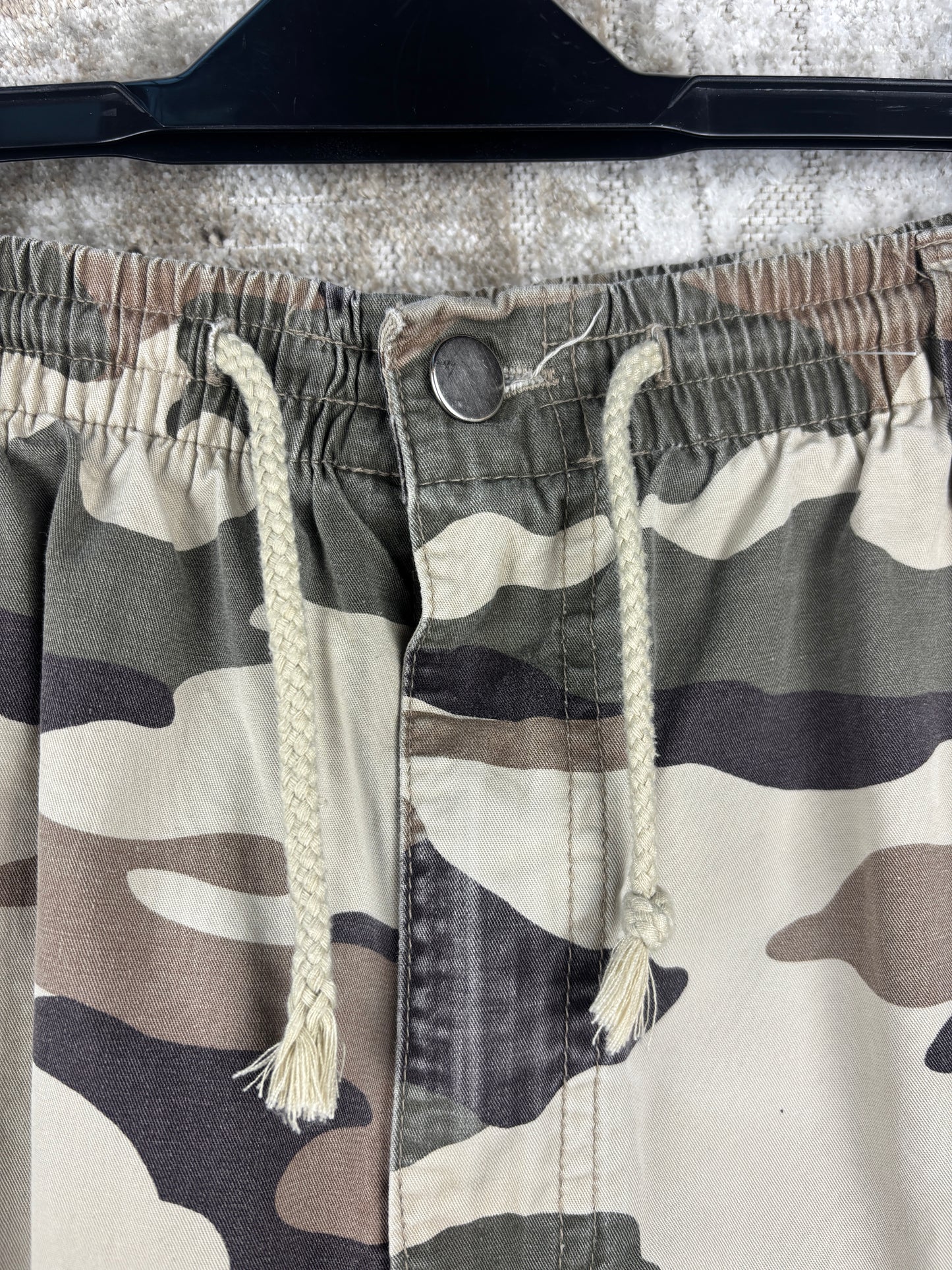 Mens Vintage Camo Cargo Shorts
