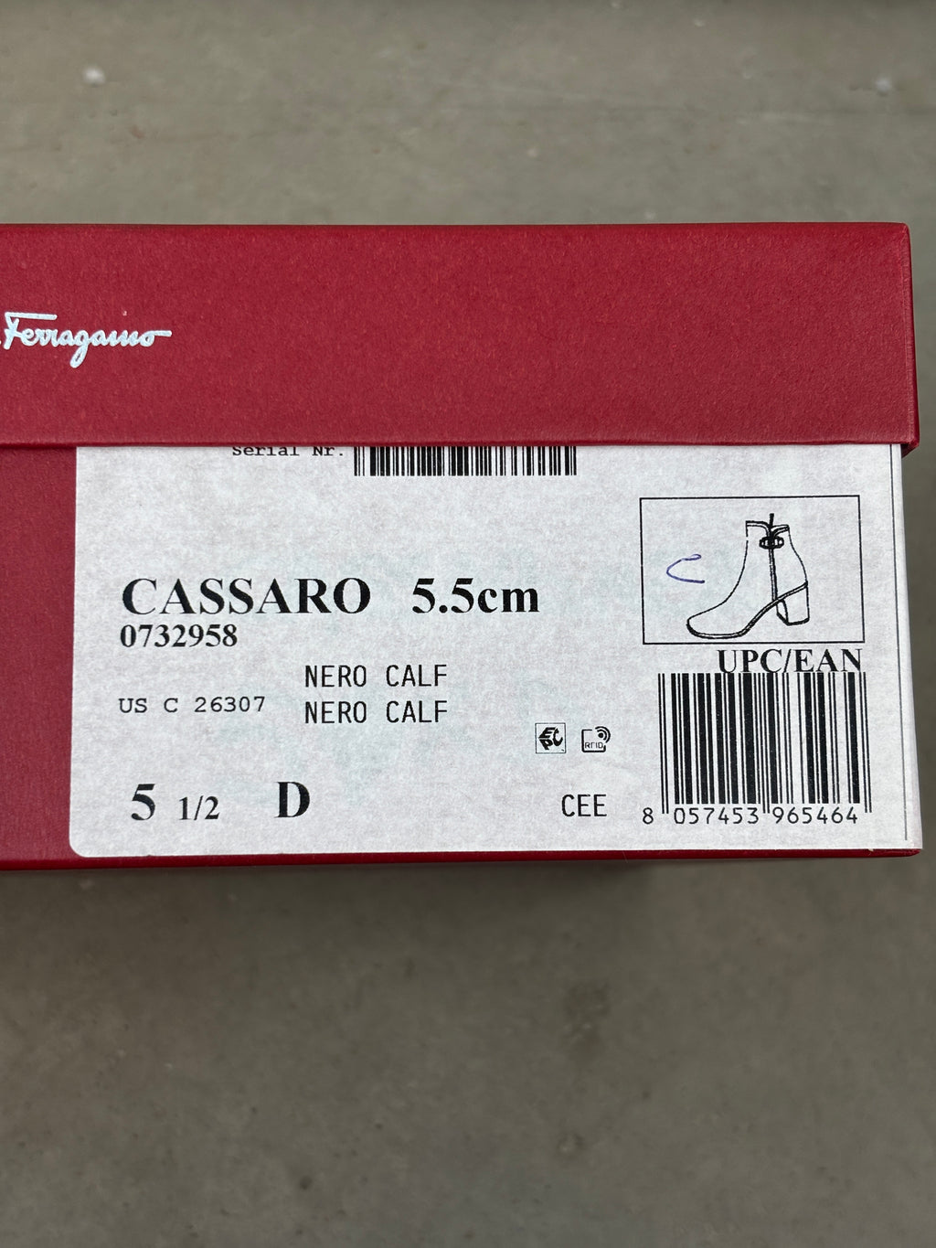 Ferragamo Cassaro Black Leather Ankle Boots