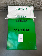 Bottega Veneta Tire Leather Knee High Black Boots