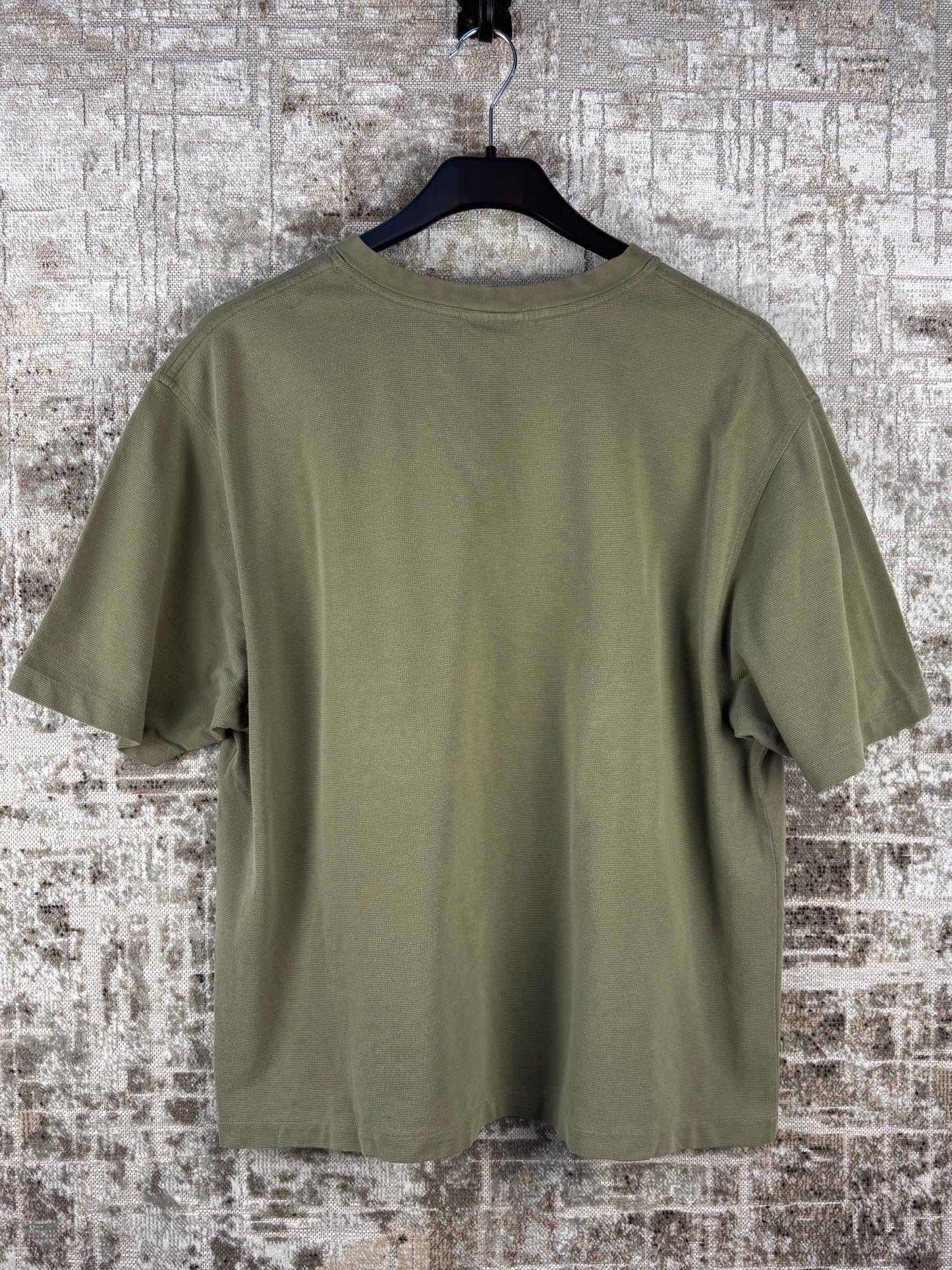 Vintage Lacoste Khaki V Neck Minimal T Shirt