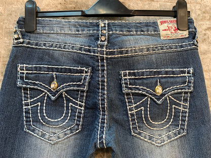 True Religion Joey Super T Rhinestone Jeans