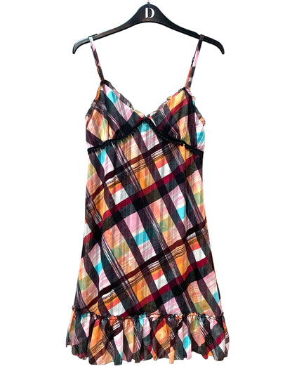 Cache Cache Multicolour Plaid Slip Dress