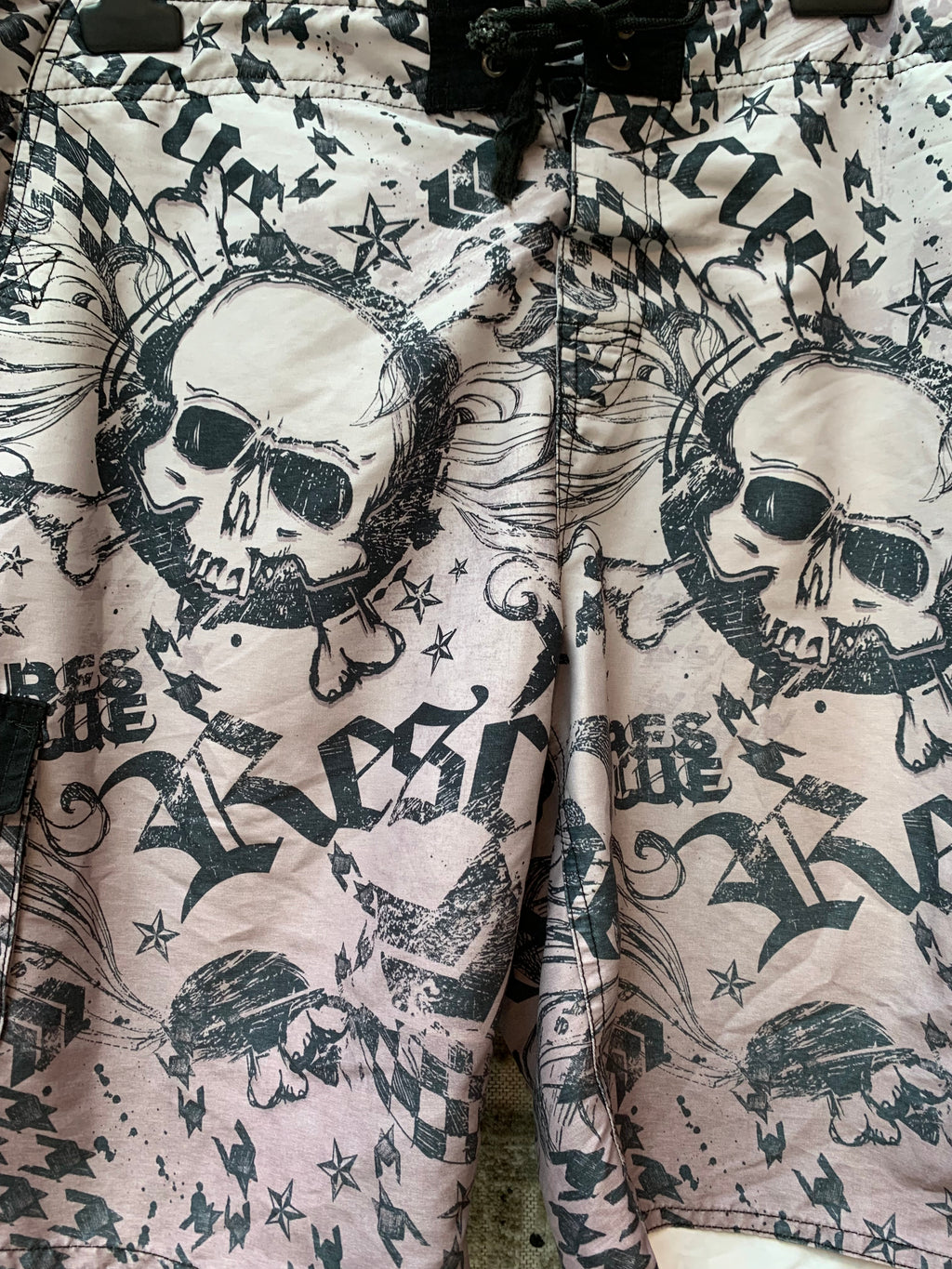 RSQ Rescue Sport Skull Print Board Shorts