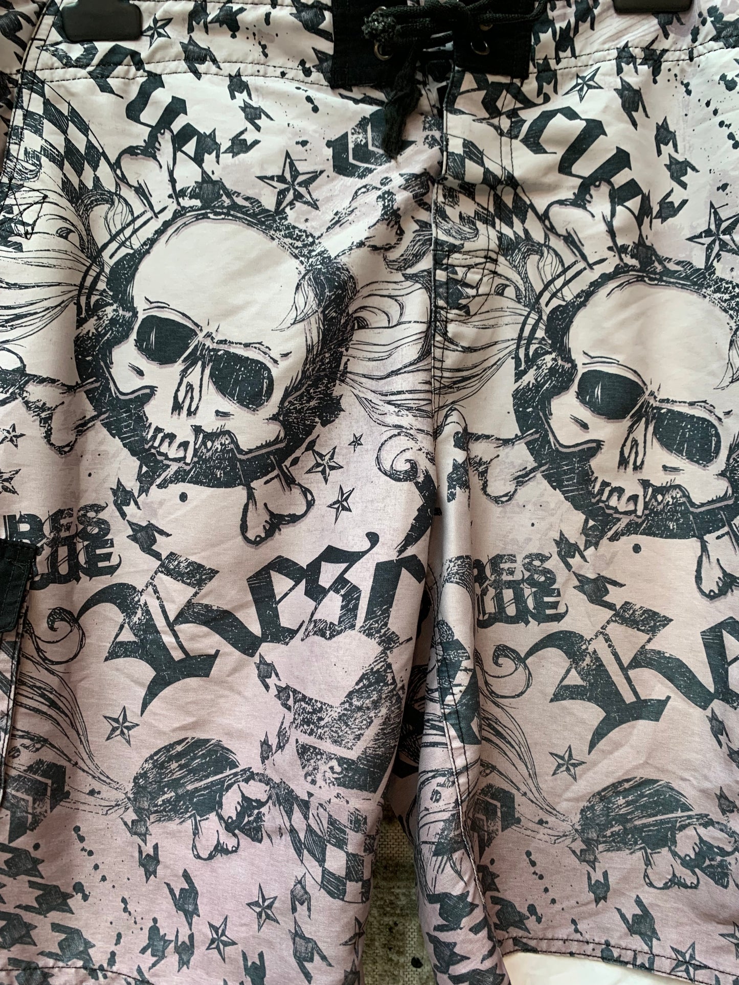 RSQ Rescue Sport Skull Print Board Shorts