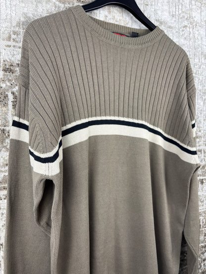 Men's Y2K Style Khaki Sweater