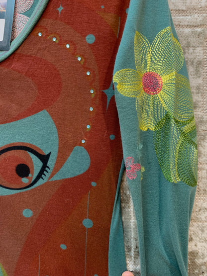 Custo Barcelona Y2K Graphic Long Sleeve Top