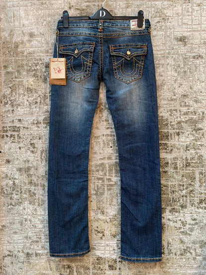 True Religion Rhinestone Straight Jeans