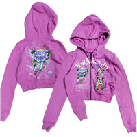 Deep pink butterfly skull