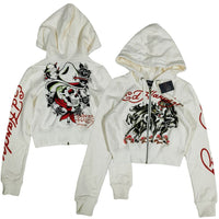 Off white skeleton horse