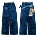 Blue skull pants