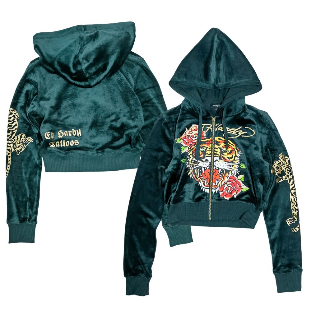 Dark green tiger head top