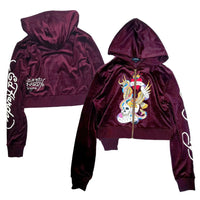 New style burgundy skull top