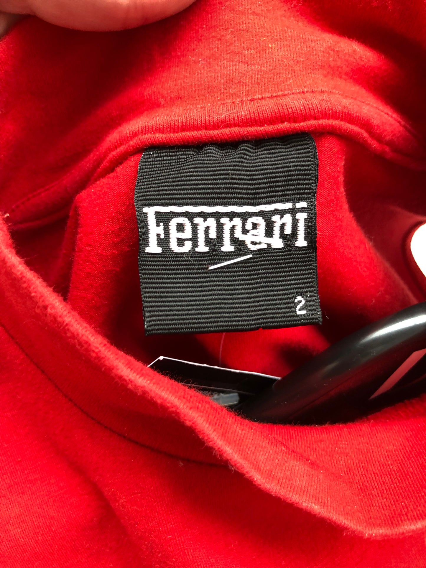 Red Ferrari Sleeveless Mock Neck Top