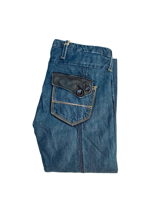 Edgy Vintage Straight Leg Jeans
