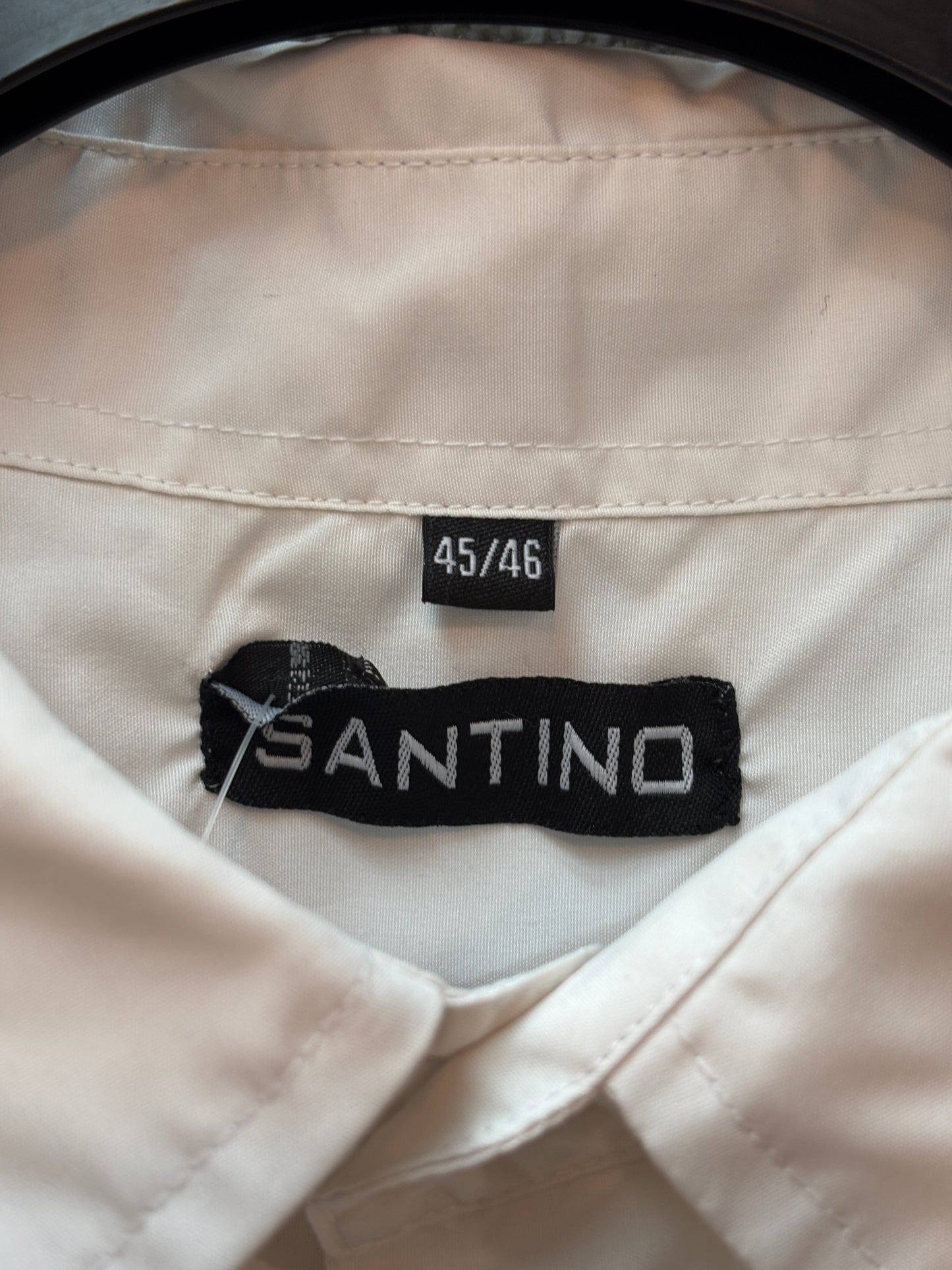 Men's Y2K White Santino Flame Print Button Up Shirt