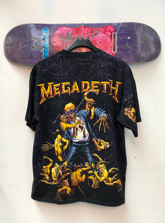 Vintage Megadeth T-Shirt XL Wild Oats USA Made