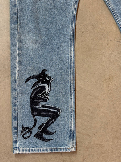 Custom Hand-Painted Carhartt Jeans by Hugo