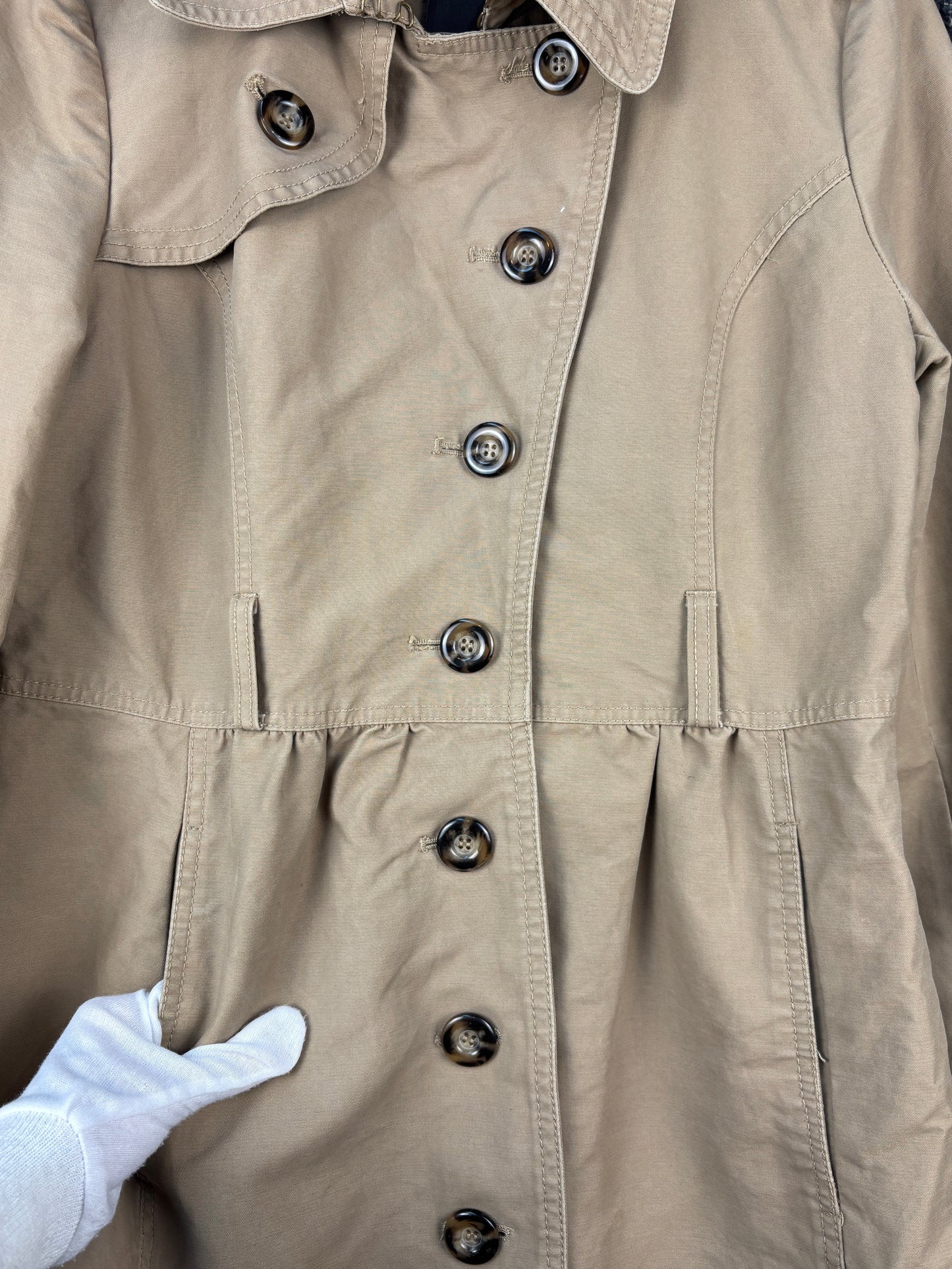 Womens Vintage Light Brown Trench Coat